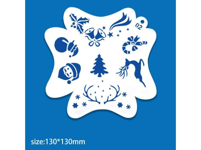 New Design Reusable Glitter Tattoo Templates Face Painting Stencils Body Art Carousel 1