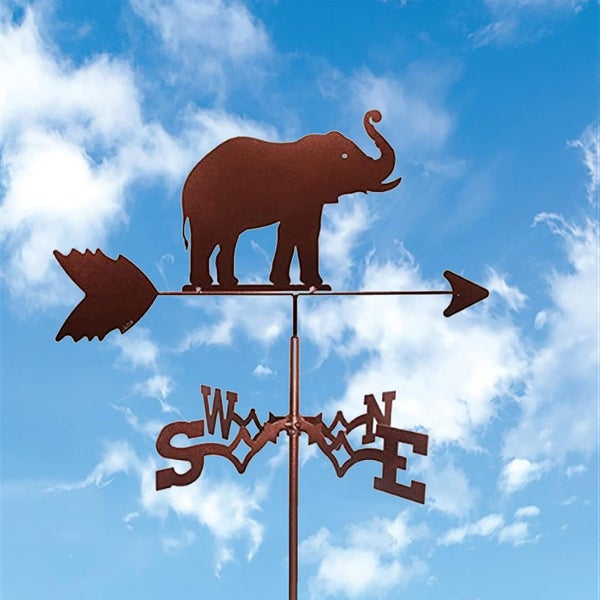 Weather Vane wind vane with Animal Ornament Metal Weather Vane with Arrow Orna Carousel 2
