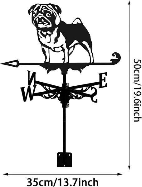 Weather Vane Wheaten Terrier Dog Metal Weather Vane Vintage wind vane Durable Carousel 2