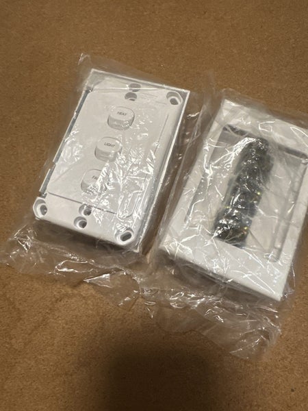 Logix 2x Gang switch with printed names Carousel 2