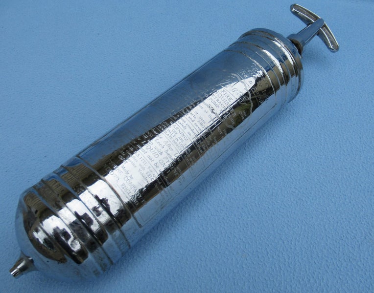 Old 1950’s BOAC British Airways aircraft fire extinguisher Carousel 1