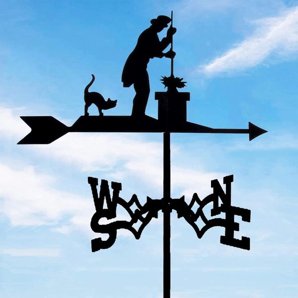 Garden Weather Vane Chimney Sweep Weathervane Measuring Tool Cleaner Black Wea Carousel 7