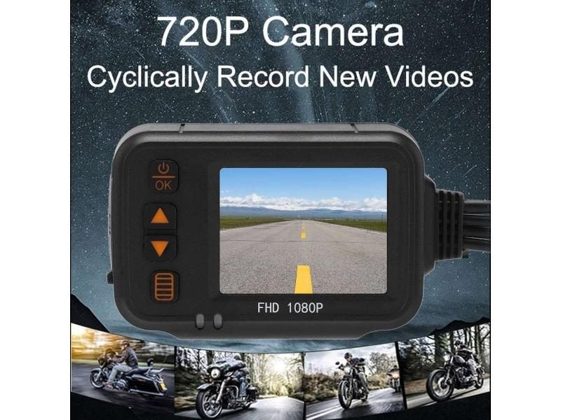 Front View Cam Motorcycle DVR Motorcycle Driving Recorder 2in Display Front Carousel 1
