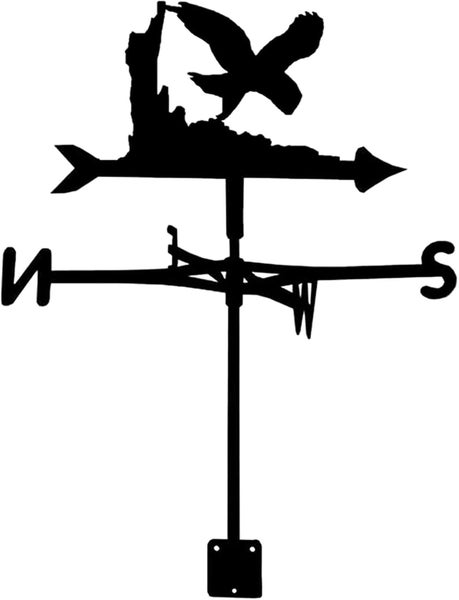 Garden Weather Vane Birds Wind Vane Weather Vain for Roof Iron Metal Weather V Carousel 1