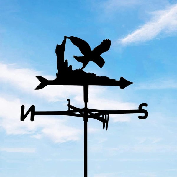 Garden Weather Vane Birds Wind Vane Weather Vain for Roof Iron Metal Weather V Carousel 2