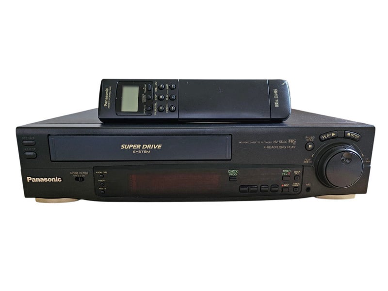 Panasonic NV-SD20 VCR Video Cassette Recorder with Remote *notes* Carousel 1