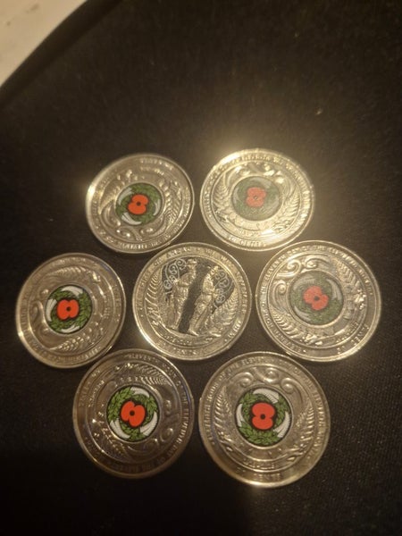 bulk 7 anzac day 50 cents coins$1!!! Carousel 1