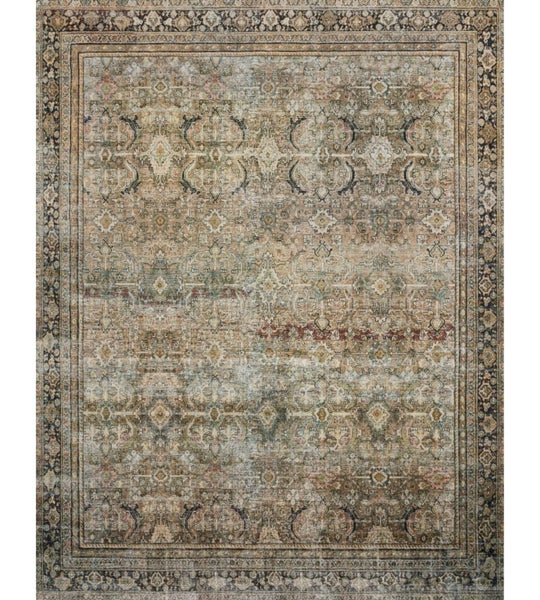 Layla Olive Charcoal Rug - 107x168Cm Carousel 1