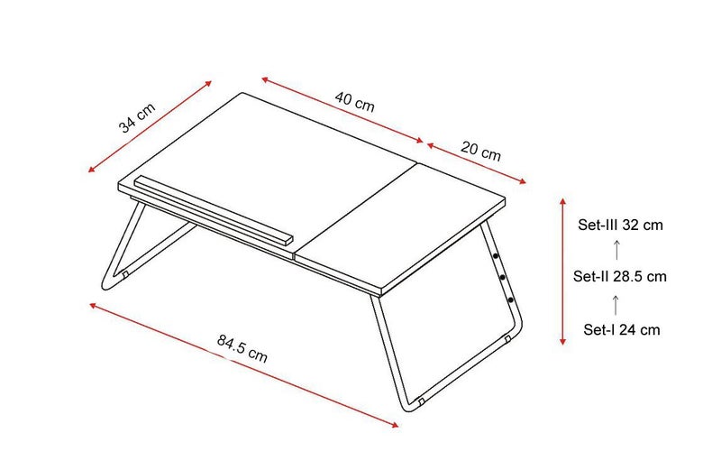 Folding Laptop Table / Laptop Stand Laptop Desk | Walnut colour | As New ! Carousel 9
