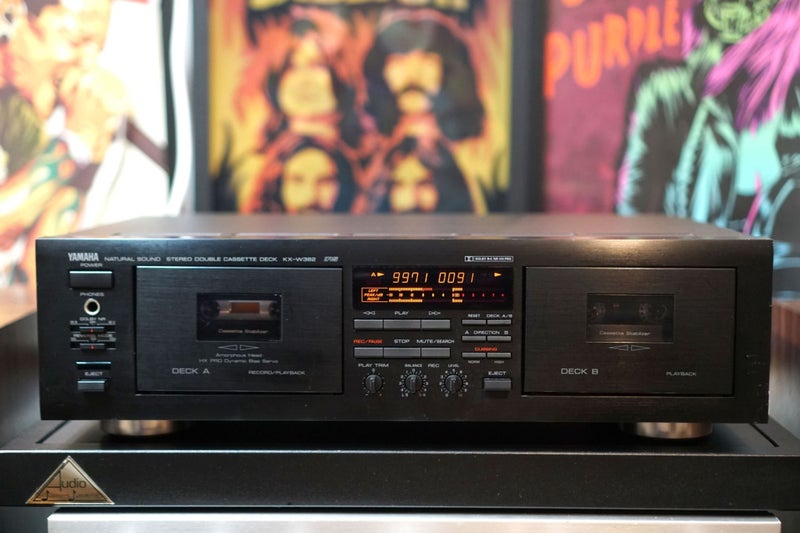 Yamaha Natural Sound KX-W362 Auto Reverse Double Cassette Tape Deck Carousel 2
