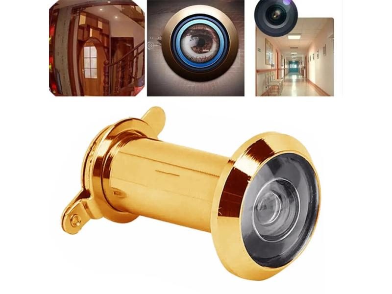 1 Pcs 220 Degree Door Peephole Viewer Wide Angle Eye Sight Hole Glass Lens Carousel 1