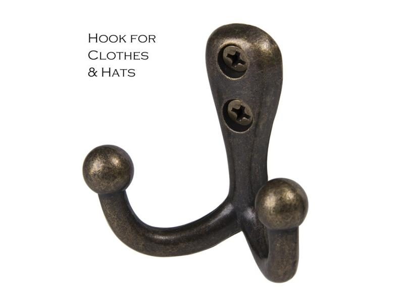 Screw Included Heavy Duty Zinc Alloy Material Rustic Bronze Color Clothes And Carousel 1