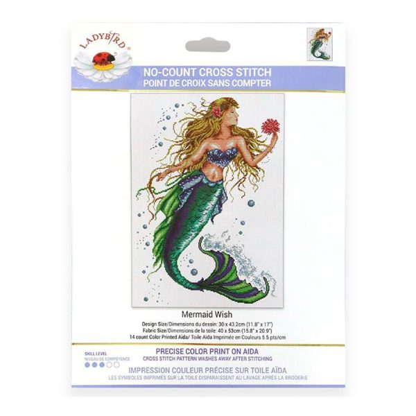 Ladybird No Count X Cross Stitch Mermaid Wish Kit Carousel 1