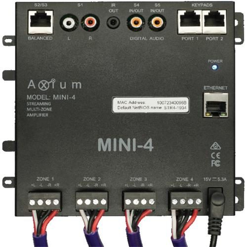 AXIUM AXMINI4 Mini 4 Multiroom Amplifier 4 Zones, 5 Sources + 32 distributed Carousel 1