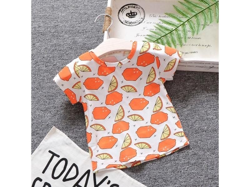 Baby Kids Audel Cotton Summer Short Sleeve Tops G117 Carousel 1