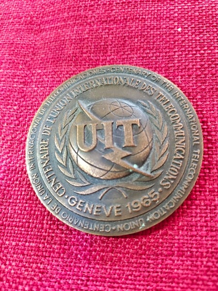 Centennial Medallion UTI commerating 100yrs 1865 to 1965 Bronze 60mm Carousel 4