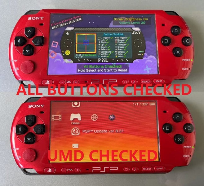 Boxed Special Edition PSP3000 Black Red PSP in 6.60 PRO-C 64G Full Kits MINT Carousel 11