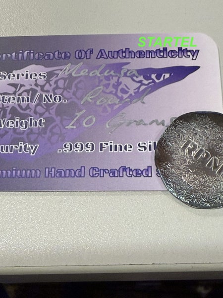 Medusa Head 10 Grams hand made pure 999 silver Carousel 2