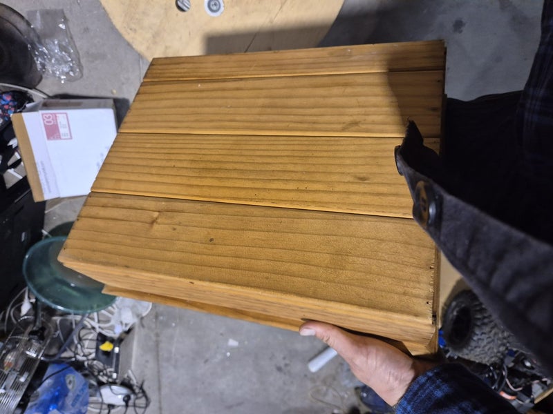 two wooden storage shelf $1!!!! Carousel 9