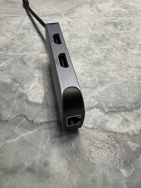 Cruxtec CDK06-SG USB-C to Dual HDMI Display Mini Docking with 100W PD Carousel 8