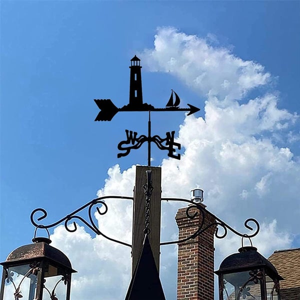 Weathercock Wind Direction Indicator Retro Stainless Steel wind vane Metal wea Carousel 2