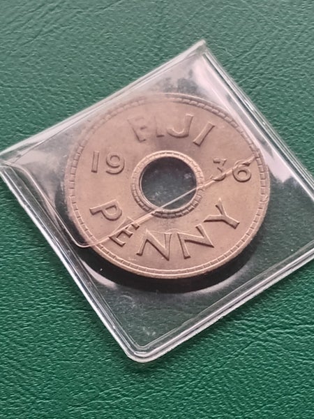 Fiji , 1936 , penny in UNC Carousel 1