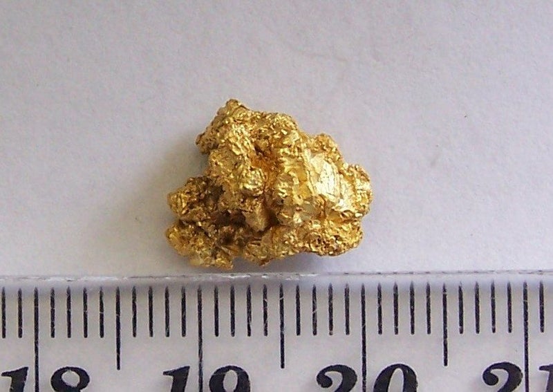 NEVIS GOLD NUGGET CRYSTALLINE STRUCTURE 3.15 GRAMS Carousel 1