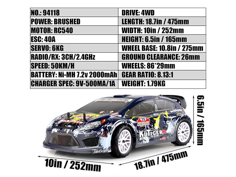 1/10 RC Car for Adult Fast 50KM/H Remote Control Car Carousel 2
