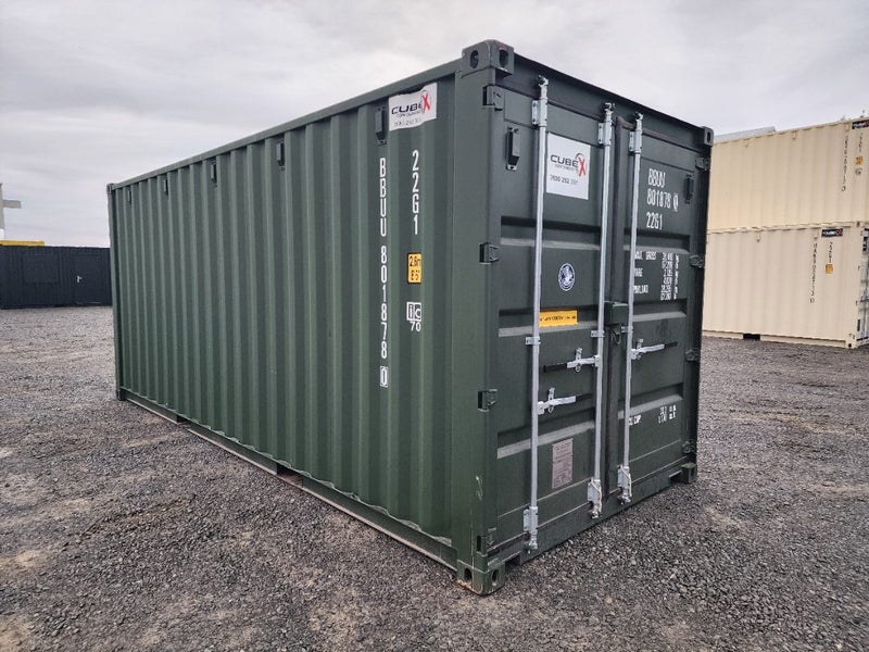 20ft GP Green new build, one trip Shipping Container. CHRISTCHURCH628647378750741112