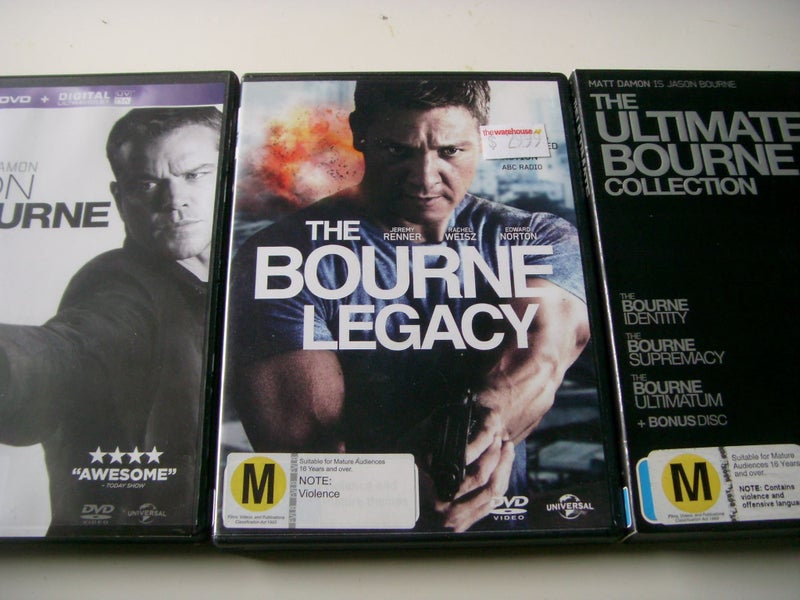 Jason Bourne Movies x 5 Collection - All Five Movies Matt damon Jeremy Renner62957611895170111