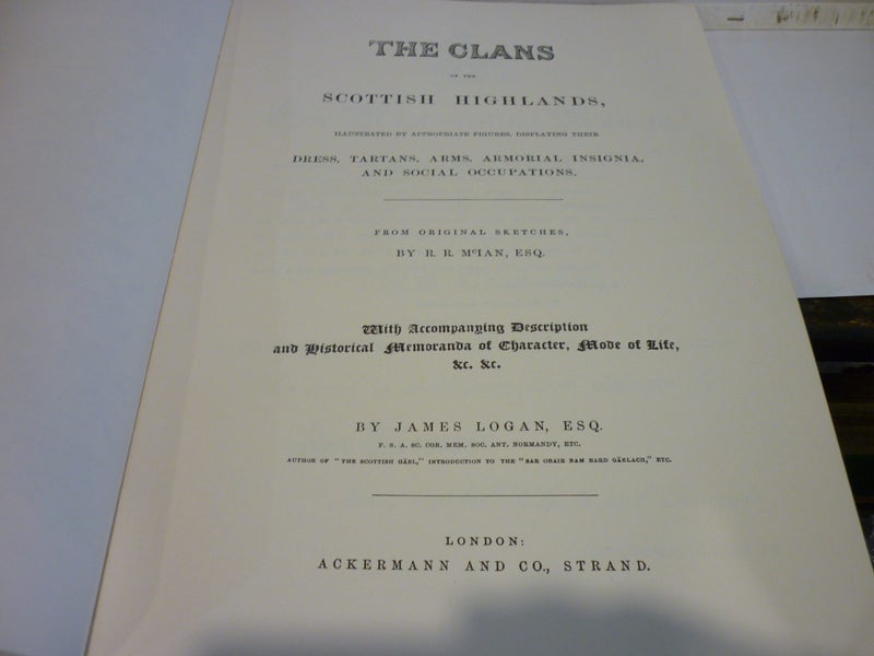 SCOTTISH CLANS OF THE HIGHLANDS. 1ST ED. 1980 R.R MC IAN. Carousel 2