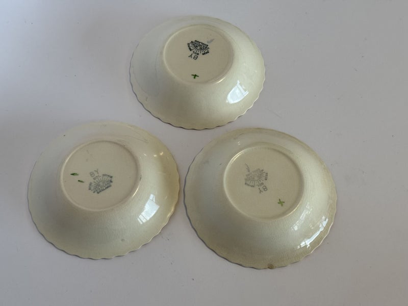Set of 3x fine china bowls Carousel 2