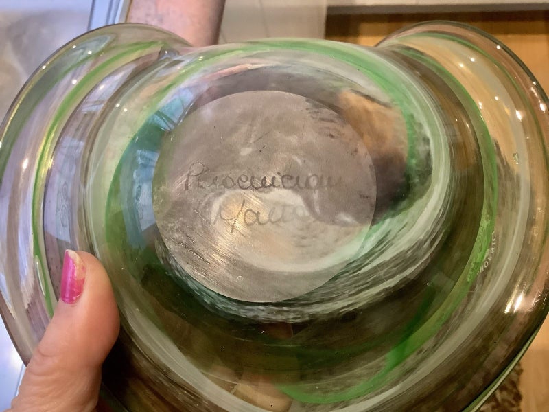 BEAUTIFUL SIGNED PHOENICIAN GLASS BLOWERS62863238237057114
