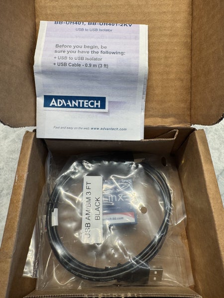 Advantech BB-UH401-2KV USB 2.0 2 kV Isolator, 1 Port, 12 Mbps Full Speed Carousel 2