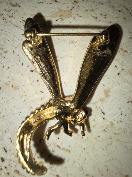 c1960-80s D'Orlan 22k GP rare Insect Brooch.62864736758786111