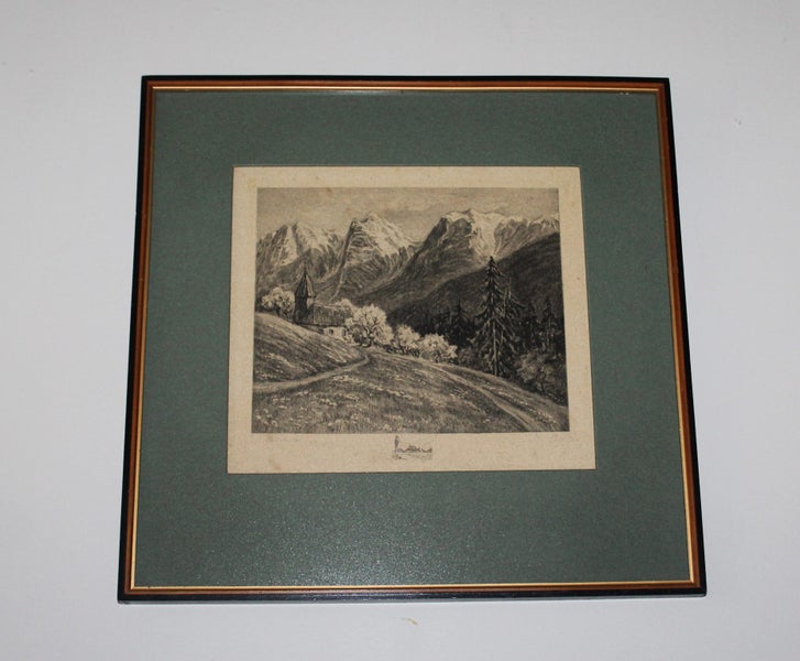 +++ VINTAGE PENCIL-SIGNED ETCHING/PRINT +++ Carousel 2