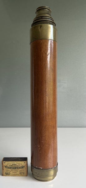 Victorian T Harris & son day or night mahogany & brass telescope Carousel 2