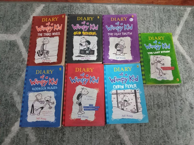 7 x Diary of a wimpy kid books Carousel 1