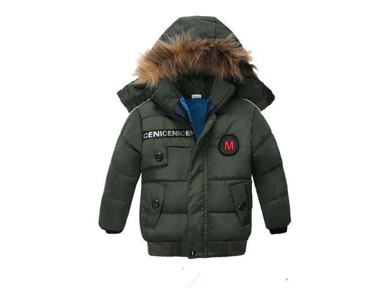 Baby Boys Autumn Winter Hooded Outerwear Coat For 2-5 Year Kids Carousel 1