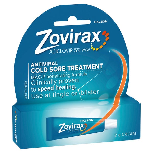 Zovirax Cold Sore Treatment Cream Tube 2g Carousel 1