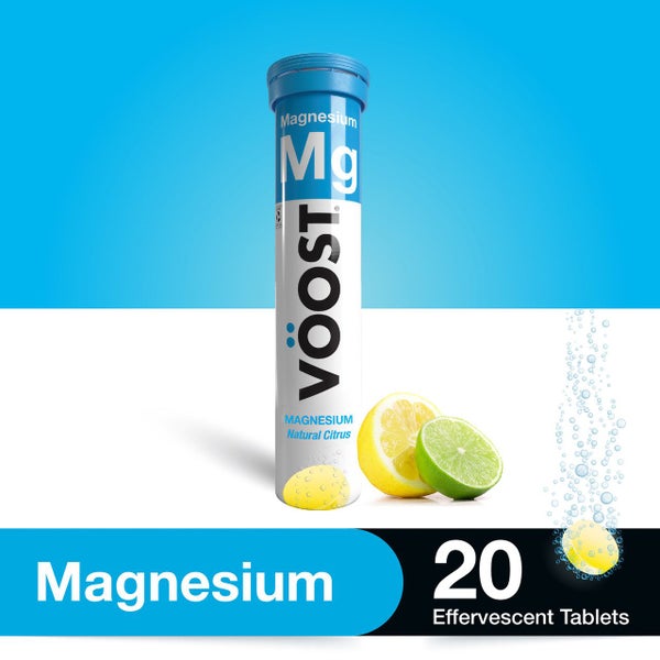 VOOST Magnesium Natural Citrus Effervescent Tablets 20 Pack Carousel 8