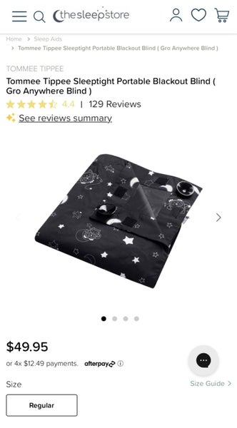 Tommee Tippee Sleeptight Portable Blackout Blind ( Gro Anywhere Blind )62864727339266112