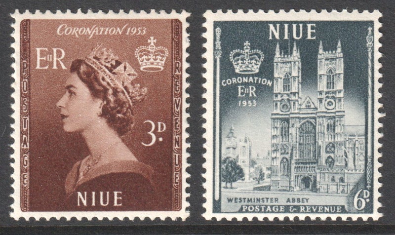 Niue - 1953 - Coronation set - LHM Carousel 1