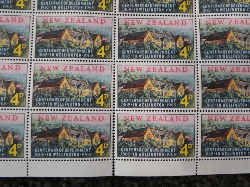 NZ Full Sheet 1965 Parliament-$1res Carousel 2