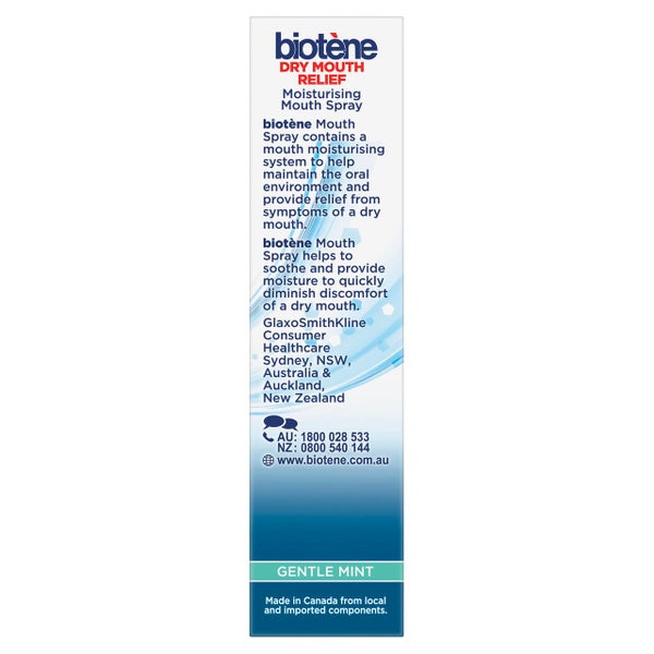 Biotene Moisturising Mouth Spray Gentle Mint 50mL Carousel 5