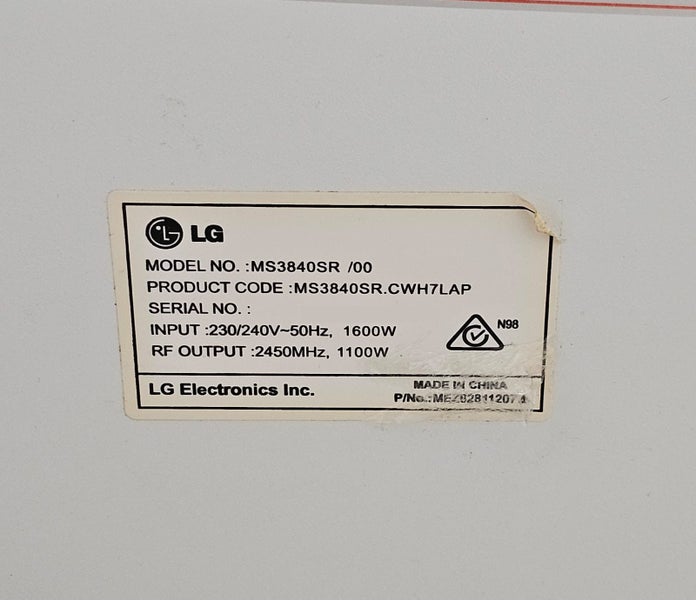 MICROWAVE LG Carousel 5