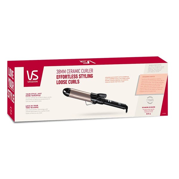 VS Sassoon 25mm Ceramic Curler - Black (VS338A) Carousel 2