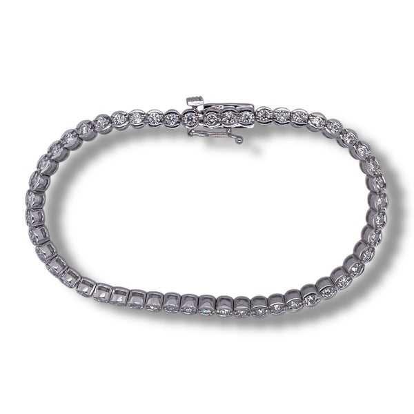 18CT W/G GOLD BRACELET 10.6GMS TDW 1.50CTS Carousel 1
