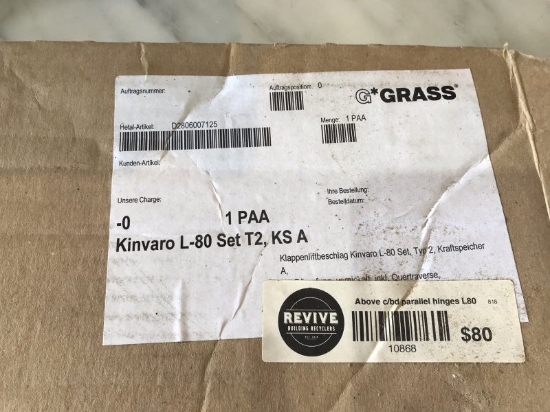 GRASS KINVARO F-20 SET T2 - Door Opening Mechanism - #03087 #03088. Carousel 1