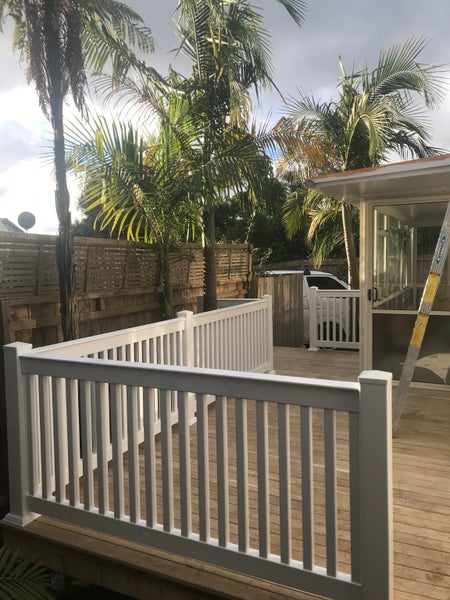 Railing PVC Fence White 1.2m high (with deco-rails) Carousel 1